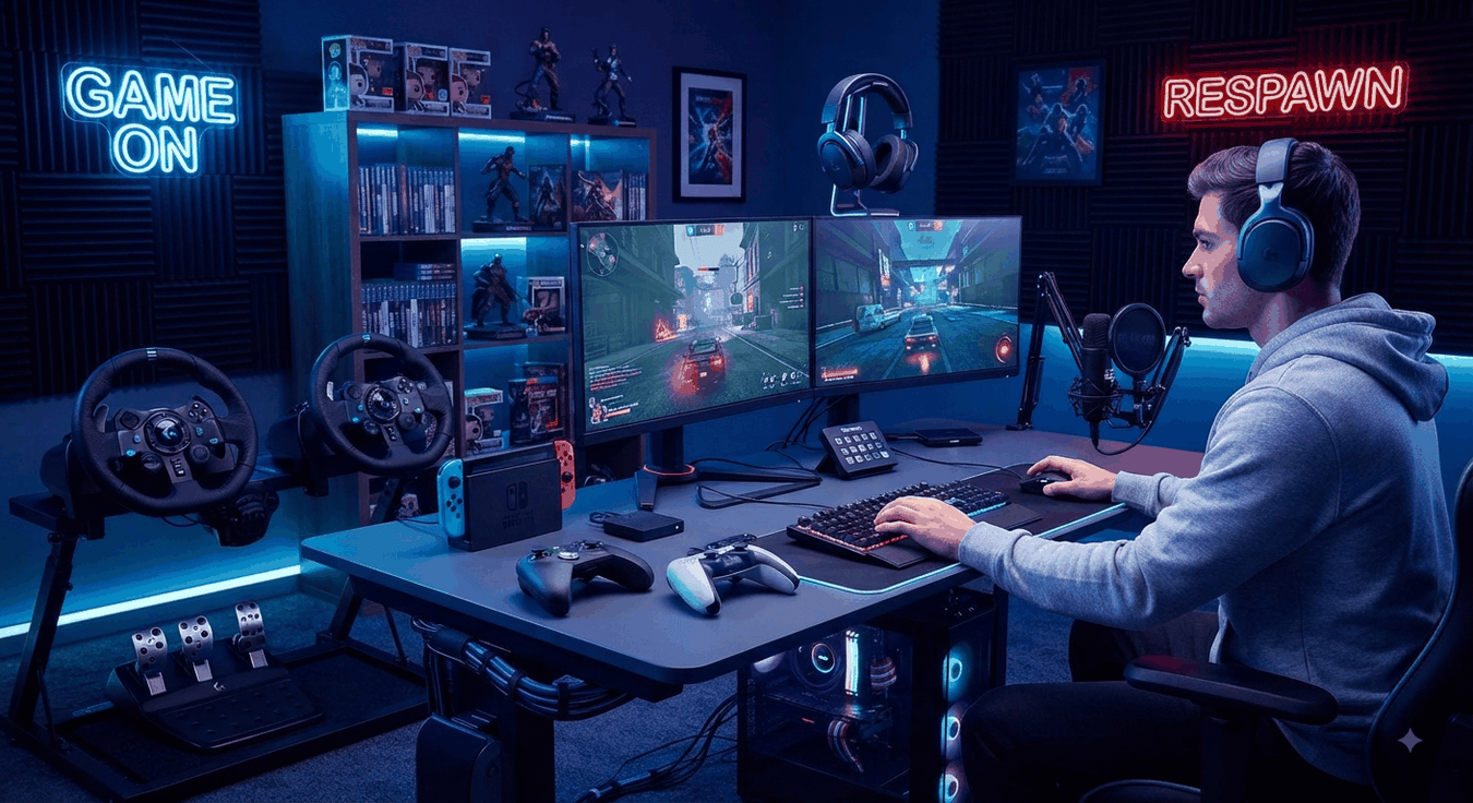 Video game console accessories including controllers and headsets