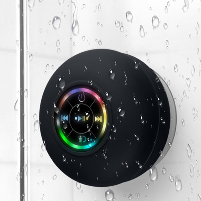 Waterproof LED Bluetooth Speaker with Suction Cup