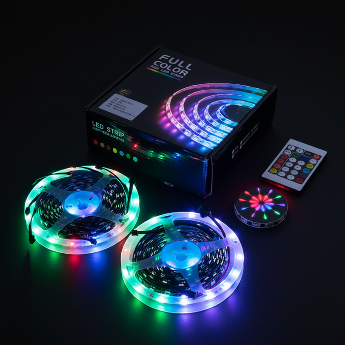Bluetooth LED Firework Light Strip with Music Control
