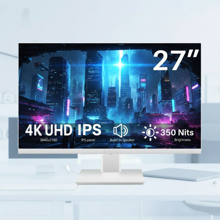 Thinlerian 27" 4K UHD IPS Monitor with Built-in Speakers