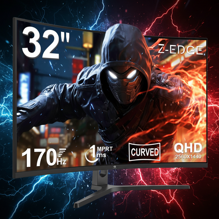 Z-Edge 32" Curved QHD Gaming Monitor (170Hz)