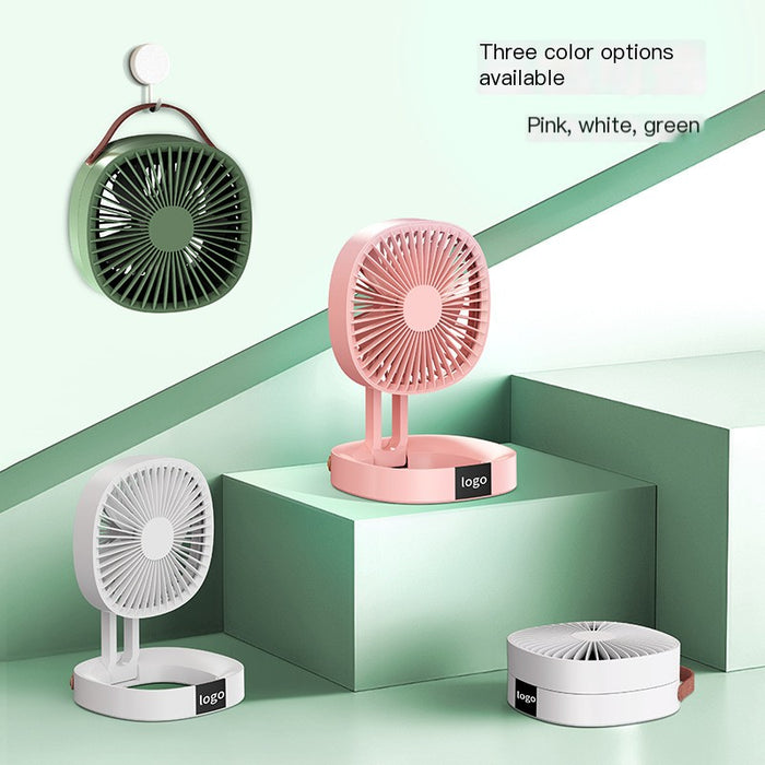 Compact USB Travel Fan – Quiet & Rechargeable