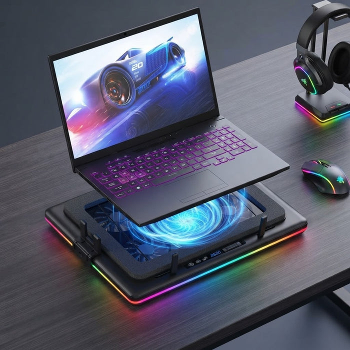 llano RGB Laptop Cooling Pad – 15.6 to 21-inch